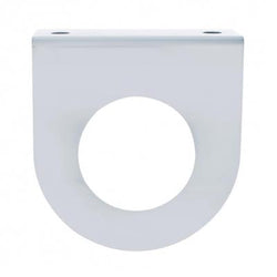 Stainless Light Bracket With Single 2" Light Cutout