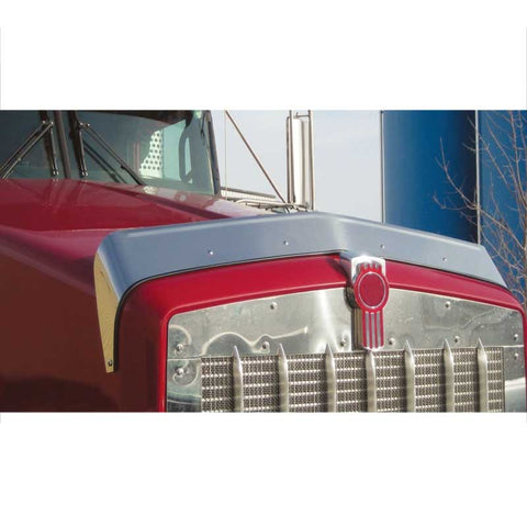 1987-2019 Kenworth T800 Hood Shield Bug Deflector | Stainless Steel