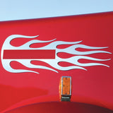 Kenworth Stainless Steel Hood Emblem Accent Flame