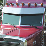 Peterbilt 1987 And Newer Stainless Steel 3 Piece Windshield Trim