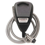 Astatic - 636LSE Noise Canceling 4-Pin CB Microphone, Silver Edition
