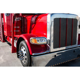 Peterbilt 388 And 389 2008 And Newer High Power LED Chrome Headlight With LED Position Light And LED Turn Signal