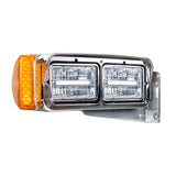 ULTRALIT - 4" X 6" Rectangular LED Headlight With White LED Position Light