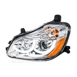 Chrome Projection Headlight With LED Position Light For 2013-2021 Kenworth T680