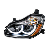 Black Projection Headlight W/ LED Position Light For 2013-2021 Kenworth T680