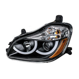 Black Projection Headlight W/ LED Position Light For 2013-2021 Kenworth T680