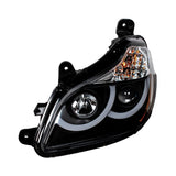 Black Projection Headlight W/ LED Position Light For 2013-2021 Kenworth T680