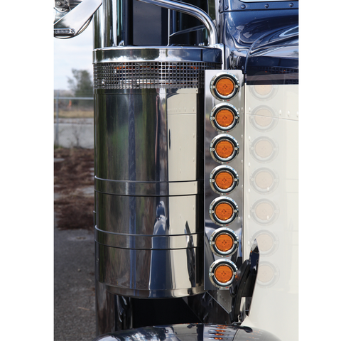 Multi Fit Front Breather Lights for 15 inch Dia. Peterbilt Breathers