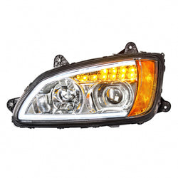 Kenworth T660 2008 And Newer Projection Headlight With LED Turn Signal And LED Position Light