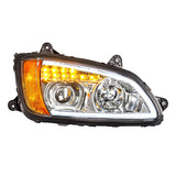 Kenworth T660 2008 And Newer Projection Headlight With LED Turn Signal And LED Position Light