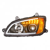 Kenworth T660 2008 And Newer Projection Headlight With LED Turn Signal And LED Position Light