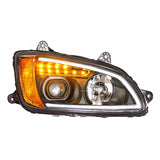 Kenworth T660 2008 And Newer Projection Headlight With LED Turn Signal And LED Position Light