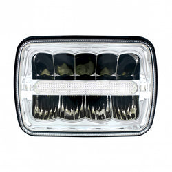 5" x 7" 9 LED Rectangular Light with 6 White LED Light Bar