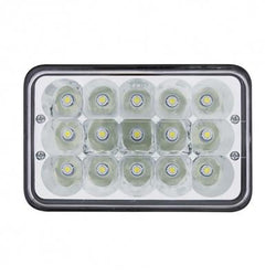 15 High Power LED 4" X 6" Rectangular Light (High / Low Beam)