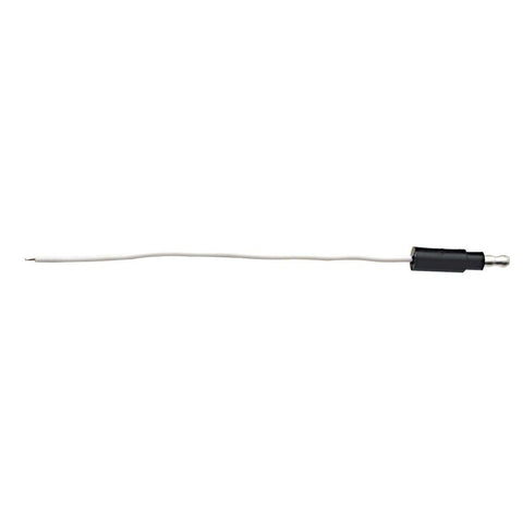 6" Single Lead Wire w/ .180 Bullet Termination & Stripped End - White