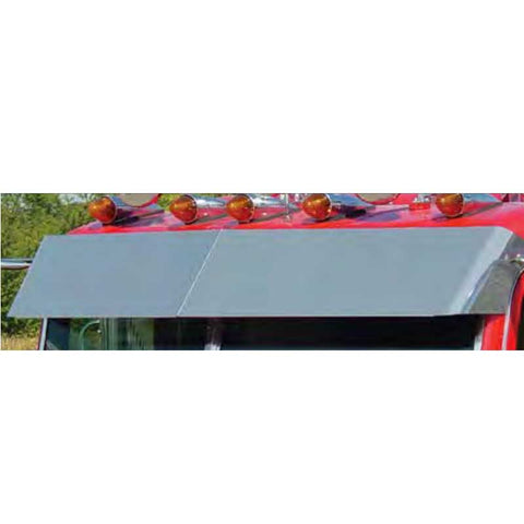 Peterbilt Multi-Fit Ultracab and Flat Top 14 Inch Blind Mount Visor - For Cab Mounted Mirrors