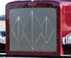 Peterbilt Punched Grill Inserts Model 379 Extended Hood