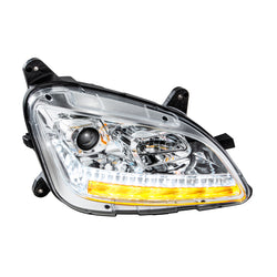 Chrome Projection Headlight With LED Sequential Turn and DRL For 2012-2021 Peterbilt 579- Passenger