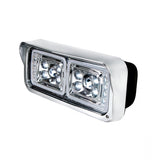 10 High Power LED "Chrome" Projection Headlight with LED Turn Signal & LED Position Light Bar - Driver