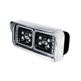 10 High Power LED "Blackout" Projection Headlight with LED Turn Signal & LED Position Light Bar - Driver