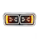 10 High Power LED "Blackout" Projection Headlight with LED Turn Signal & LED Position Light Bar - Passenger