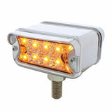 10 Dual Function LED T-Mount Reflector Double Face Light With Horizontal Visor -Amber & Red LED/Clear Lens