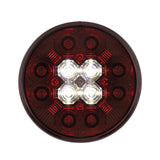 Round Combo Light with 12 LED 4 Inch Stop, Turn & Tail Light & 16 LED Back-Up Light