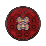 Round Combo Light with 12 LED 4 Inch Stop, Turn & Tail Light & 16 LED Back-Up Light