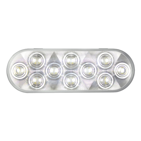 20 White LED 6 Inch Oval Back-Up Light