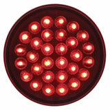 30 Red LED 4 Inch Round Stop/Turn/Tail Light Competition Series