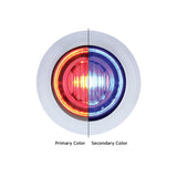 Dual Color Mini Clearance/Marker Light 3 LED 3/4" "DOUBLE FURY"
