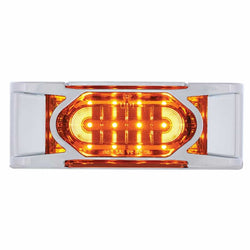 16 LED Reflector Clearance/Marker Light w/ Chrome Bezel