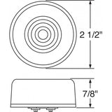 9 LED 2 1/2" Clearance/Marker "GLO" Light.