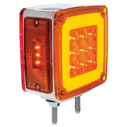 28 LED Square Double Face HALO Double Stud Signal Light