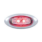 2 LED Clearance/Marker Light with Chrome Plastic Bezel
