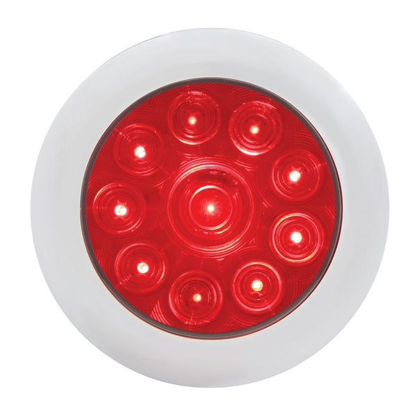 10 LED 4" Stop, Turn & Tail Light w/ Bezel