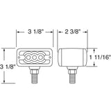 3 LED Double Face T-Mount Light