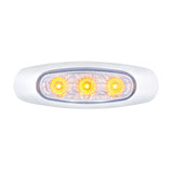 5 LED Reflector Clearance/Marker Light With Side Ditch light - Amber LED/Clear Lens