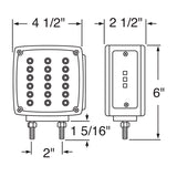 39 LED Reflector Double Face Double Stud Turn Signal