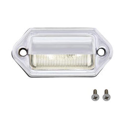 2 White LED Chrome License Plate Light/Utility Light
