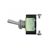 Metal Toggle Switch With 2 Screw Terminals - 2 Pin, 10 Amp - 12V DC On-Off