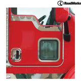 Kenworth Daylite Door Contoured Under Window Trims with Dimples