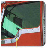 Kenworth Daylite Door Contoured Under Window Trims with Dimples