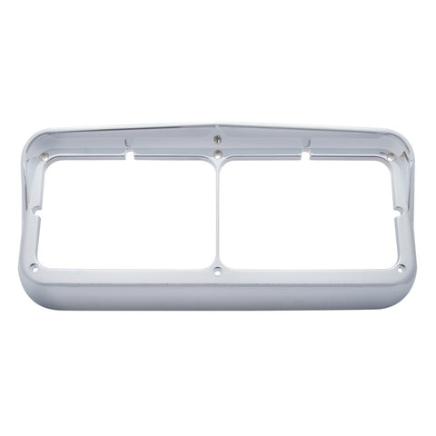 Rectangular Dual Headlight Bezel w/ Visor