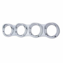 4 Gauge Cluster Cover W/ Visor For 2006+ Peterbilt - Horizontal