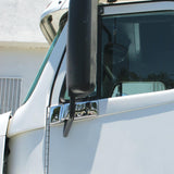 Chrome Plastic Bottom Mirror Post Cover For 1996-2010 Freightliner Century - Passenger