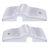 Chrome Plastic Bottom Mirror Post Cover Set For 1996-2010 Freightliner Century (Pair)