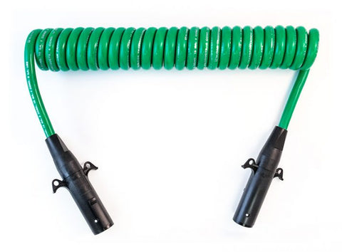ABS Cable with Plastic Plugs - 15 ft. Coiled Cable with 12in Leads
