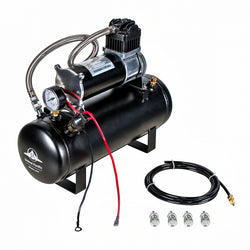 Competition Series Heavy Duty 12 Volt 140 PSI Air Compressor And Tank Kit