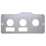 Stainless Peterbilt A/C Control Plate